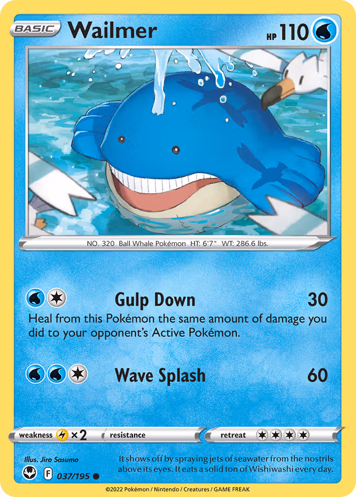 Wailmer 37/195 Pokemon card