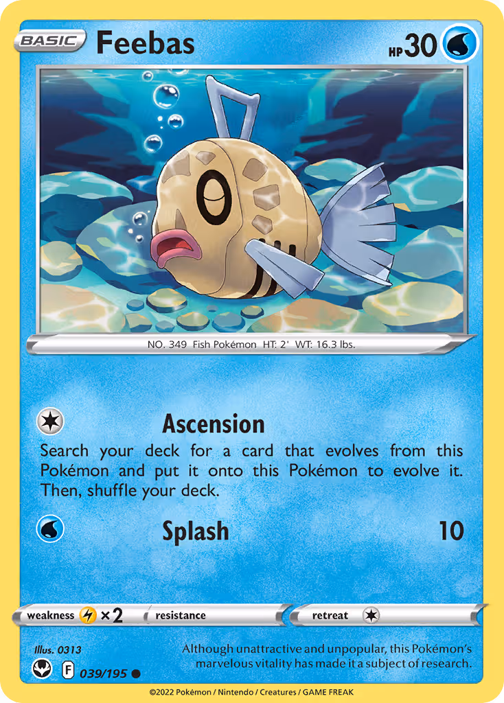 Feebas 39/195 Pokemon card