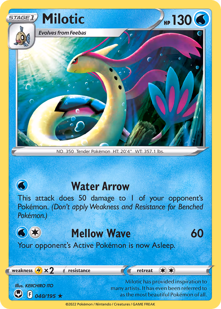 Milotic 40/195 Pokemon card
