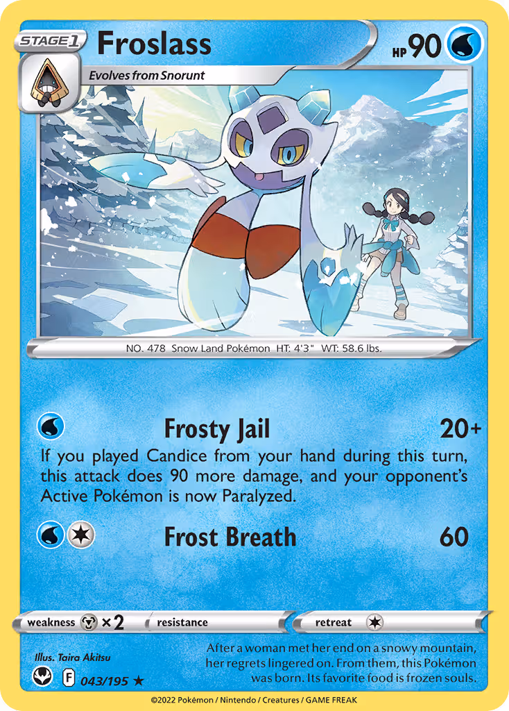 Froslass 43/195 Pokemon card