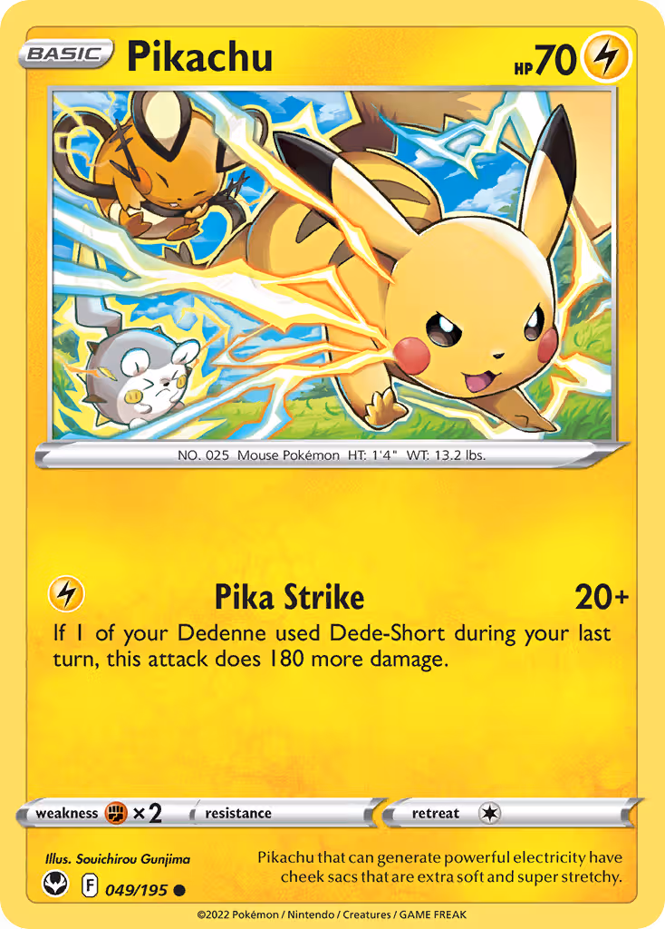 Pikachu 49/195 Pokemon card