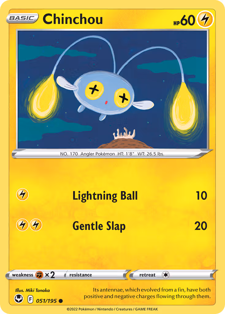 Chinchou 51/195 Pokemon card