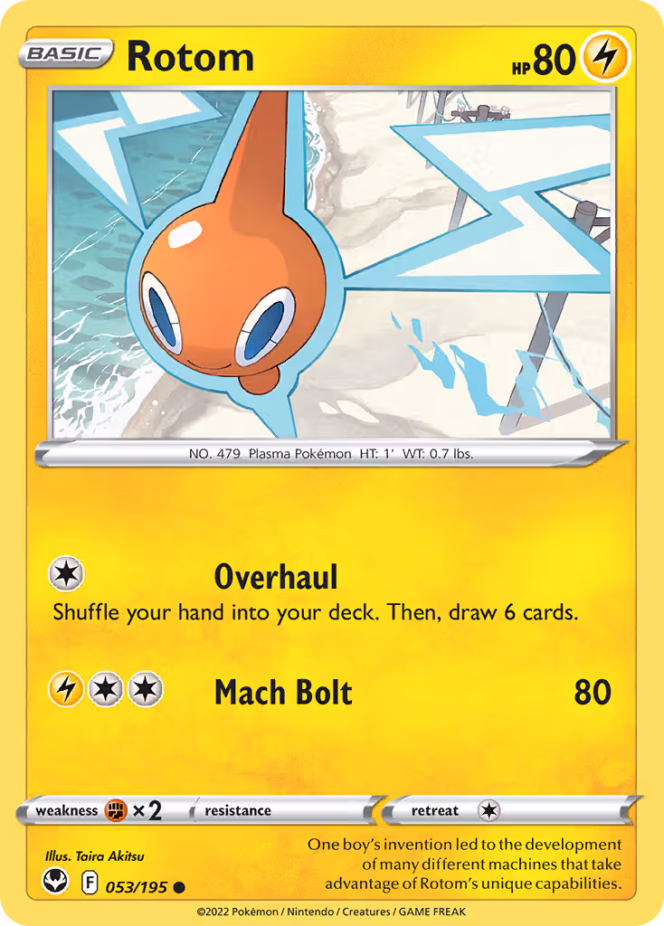 Rotom 53/195 Pokemon card