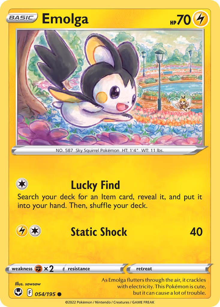 Emolga 54/195 Pokemon card