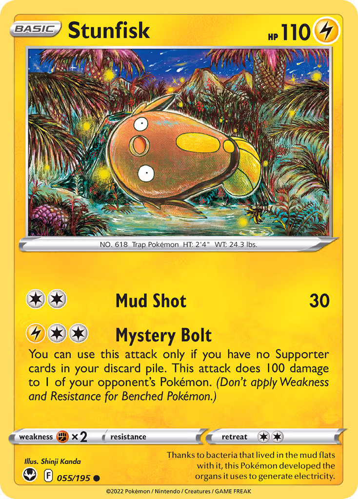 Stunfisk 55/195 Pokemon card