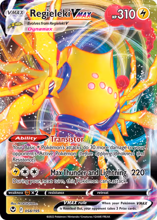Regieleki VMAX 58/195 Pokemon card