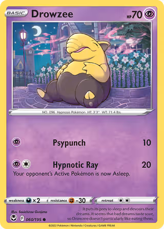 Drowzee 60/195 Pokemon card