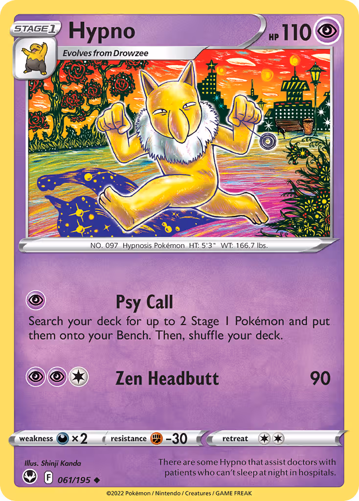 Hypno 61/195 Pokemon card