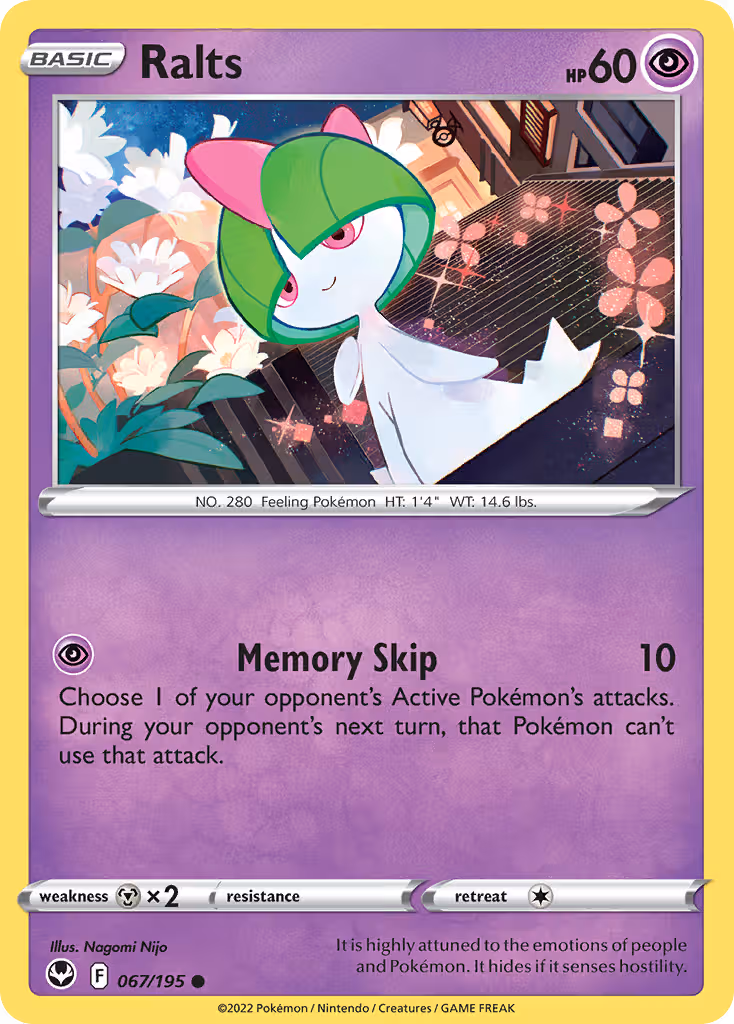 Ralts 67/195 Pokemon card