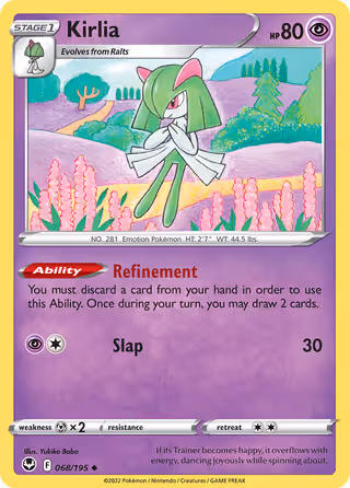 Kirlia 68/195 Pokemon card