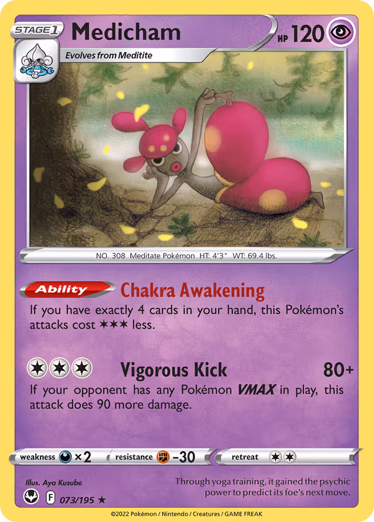 Medicham 73/195 Pokemon card
