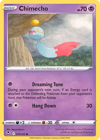 Chimecho 74/195 Pokemon card