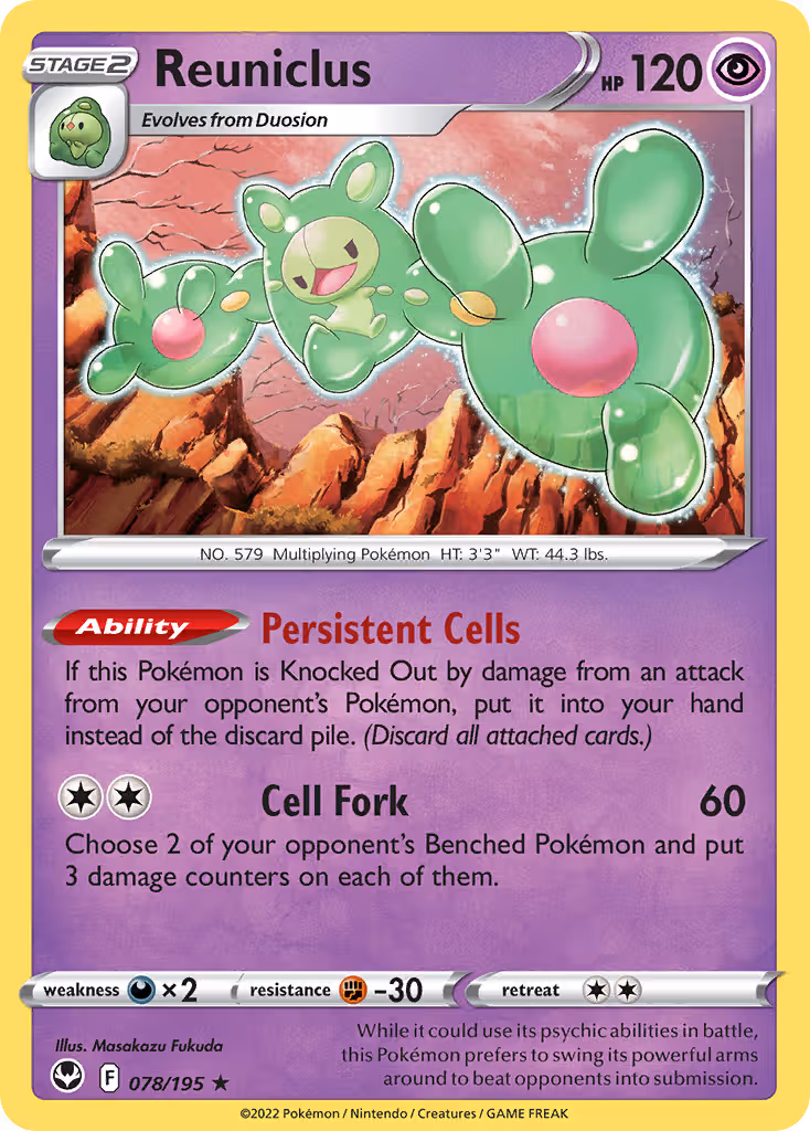 Reuniclus 78/195 Pokemon card
