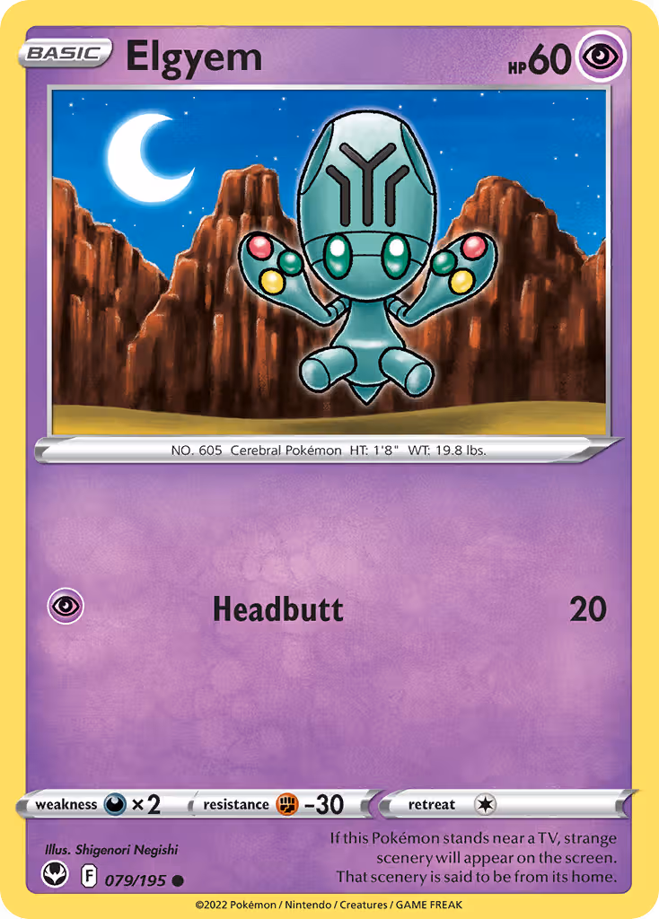 Elgyem 79/195 Pokemon card