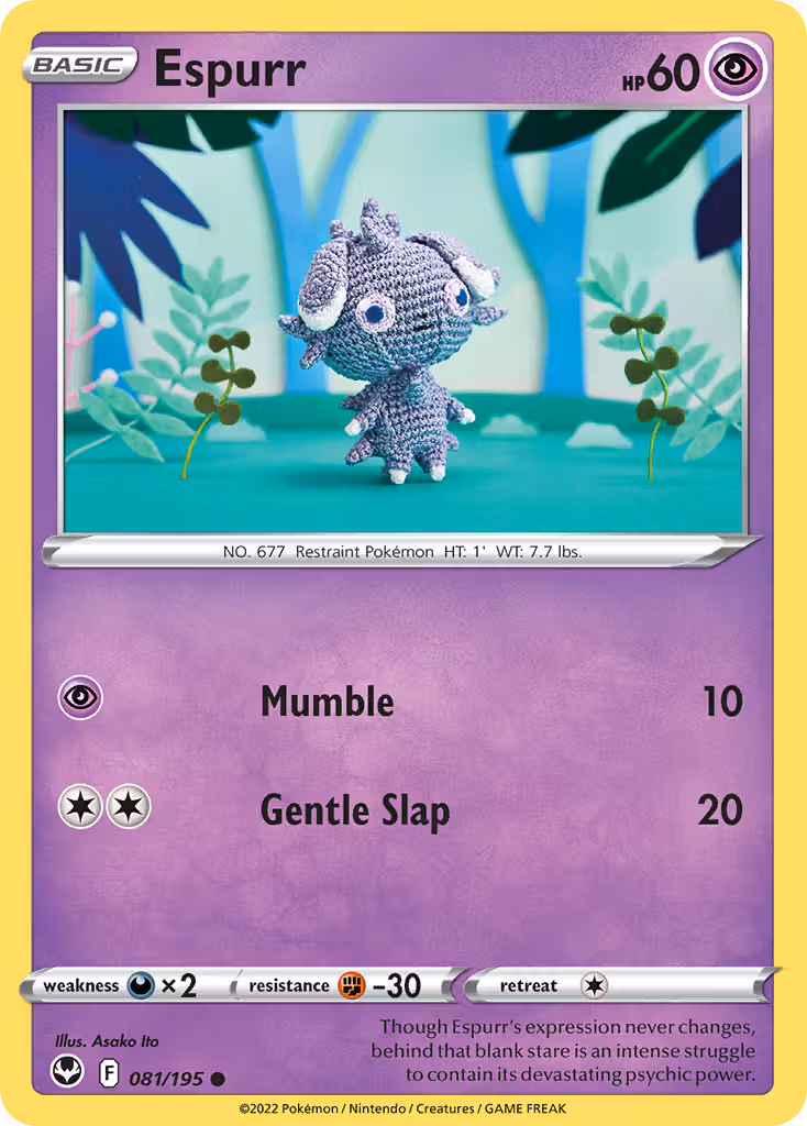 Espurr 81/195 Pokemon card
