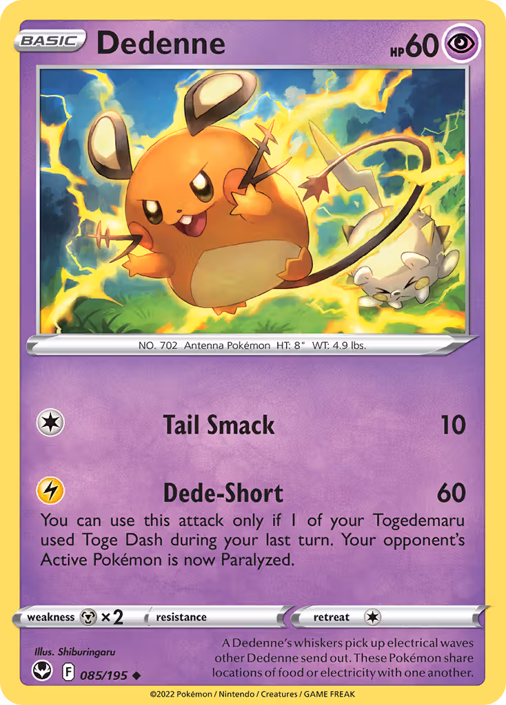 Dedenne 85/195 Pokemon card