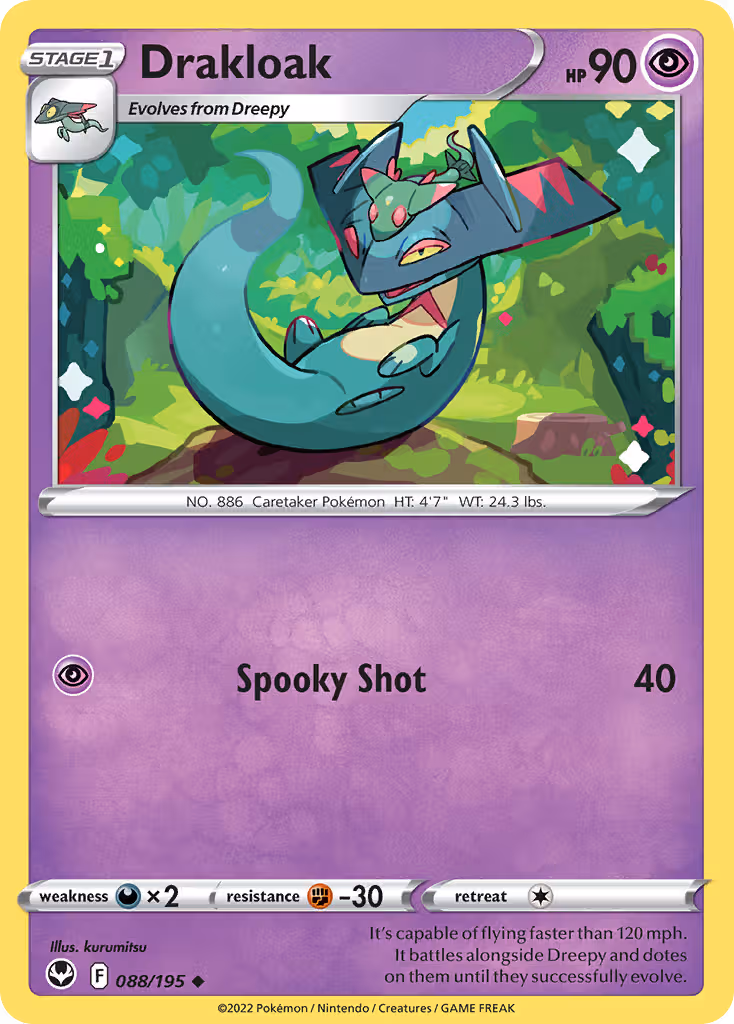 Drakloak 88/195 Pokemon card