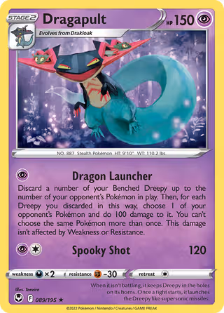 Dragapult 89/195 Pokemon card