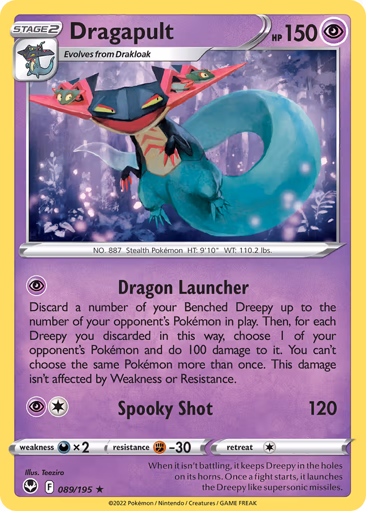 Dragapult 89/195 Pokemon card