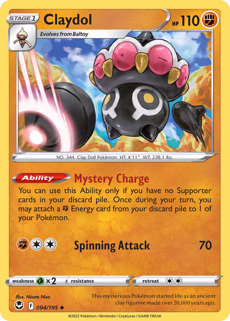 Claydol 94/195 Pokemon card