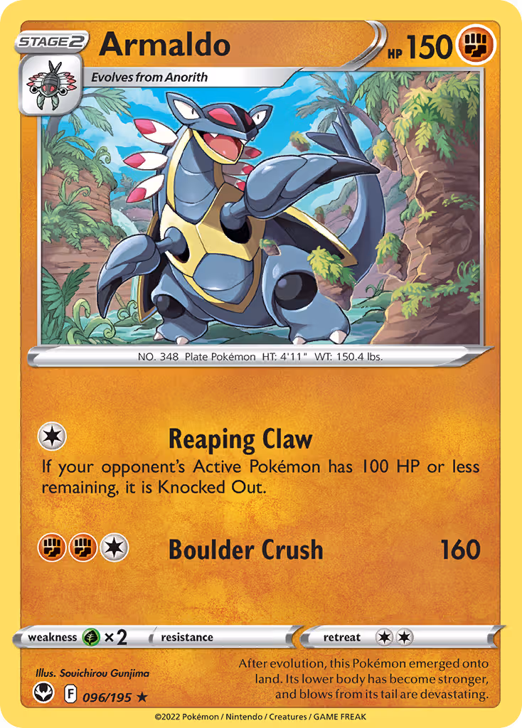 Armaldo 96/195 Pokemon card
