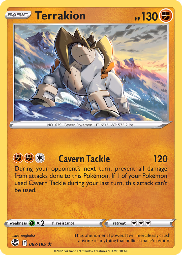 Terrakion 97/195 Pokemon card