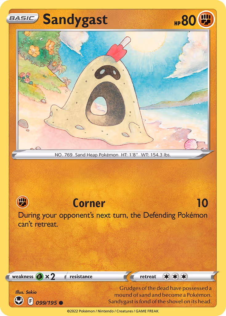 Sandygast 99/195 Pokemon card