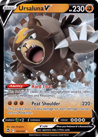Ursaluna V 102/195 Pokemon card