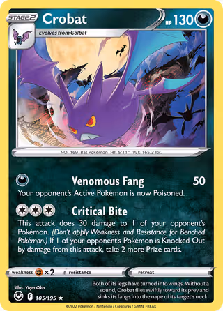 Crobat 105/195 Pokemon card