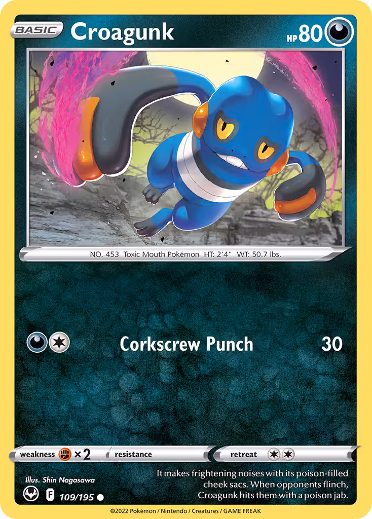 Croagunk 109/195 Pokemon card
