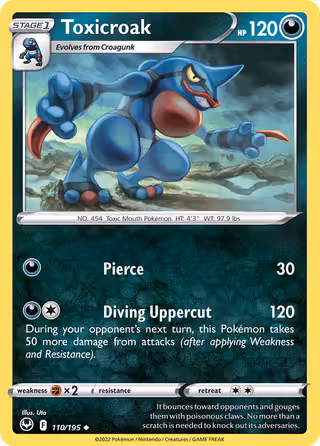 Toxicroak 110/195 Pokemon card