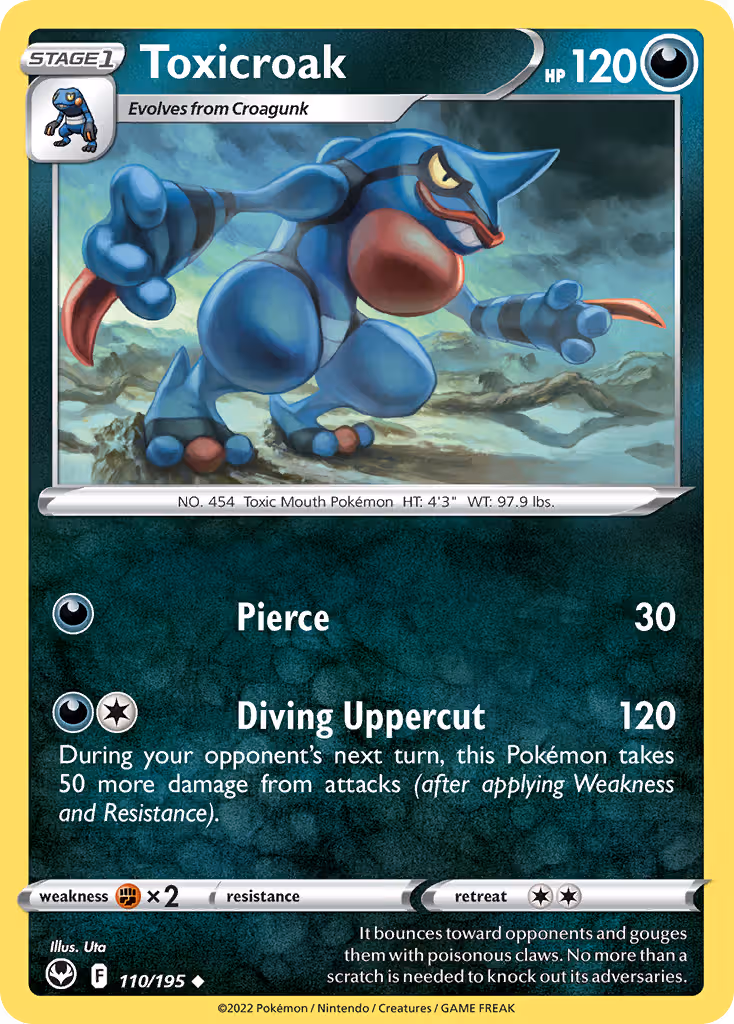 Toxicroak 110/195 Pokemon card