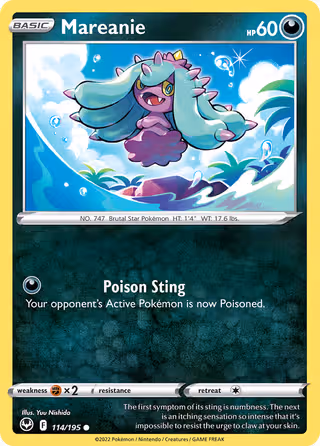 Mareanie 114/195 Pokemon card