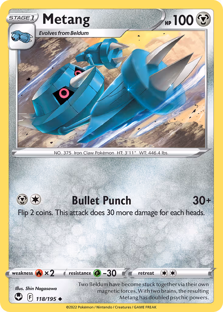 Metang 118/195 Pokemon card