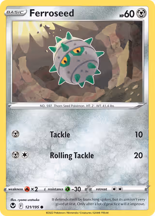 Ferroseed 121/195 Pokemon card
