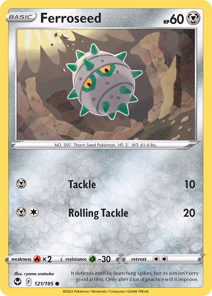 Ferroseed 121/195 Pokemon card