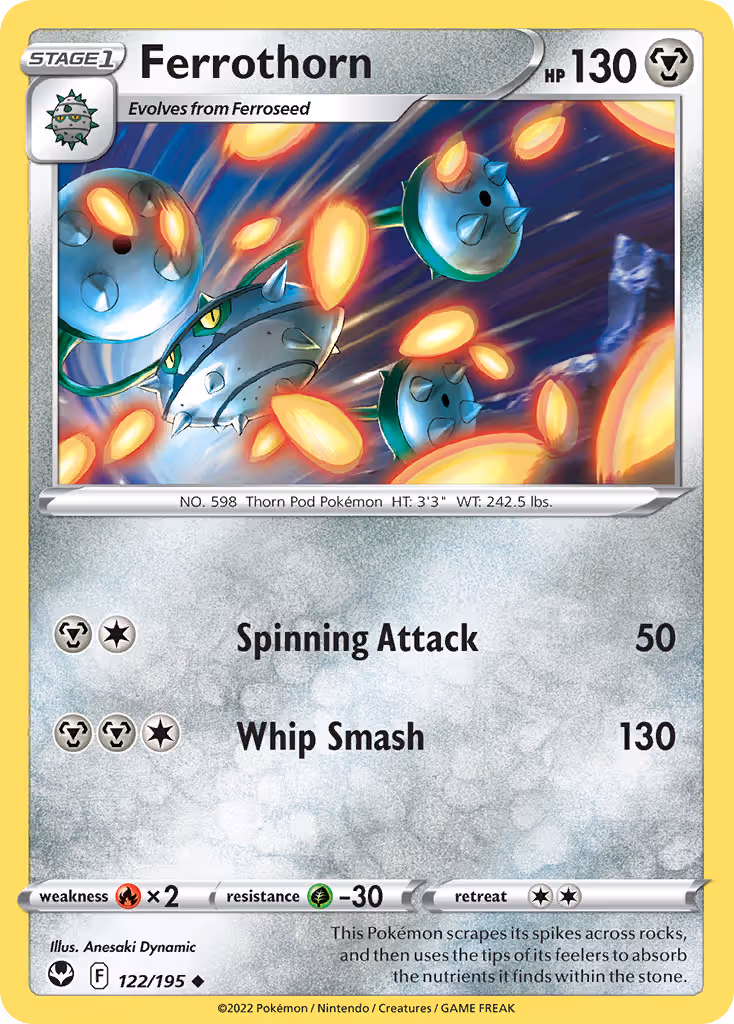 Ferrothorn 122/195 Pokemon card