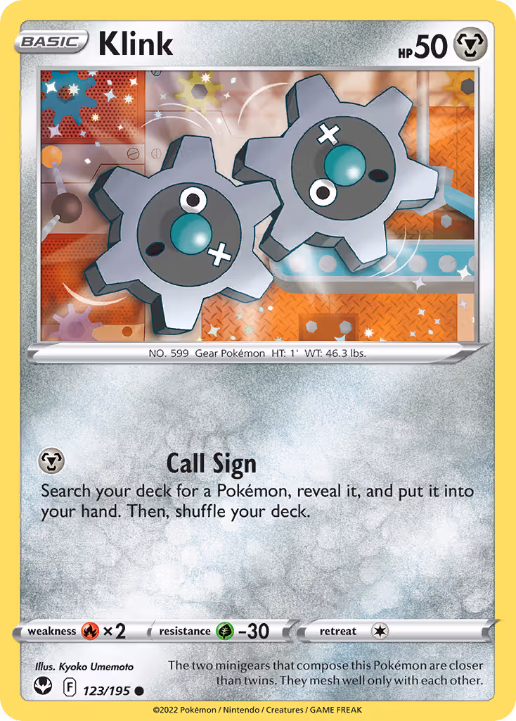 Klink 123/195 Pokemon card