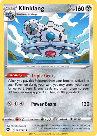 Klinklang 125/195 Pokemon card