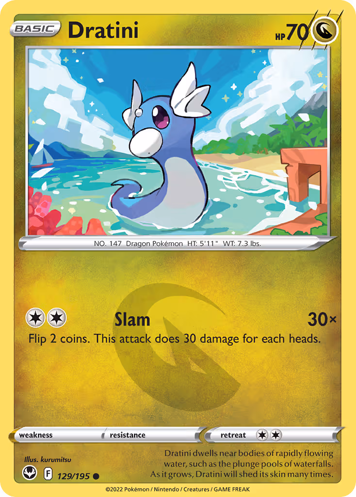 Dratini 129/195 Pokemon card