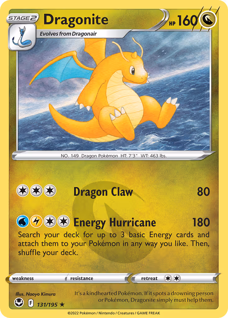 Dragonite 131/195 Pokemon card