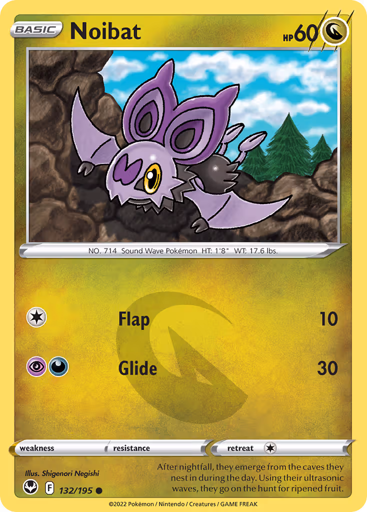 Noibat 132/195 Pokemon card