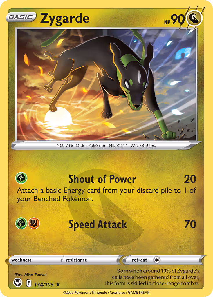 Zygarde 134/195 Pokemon card
