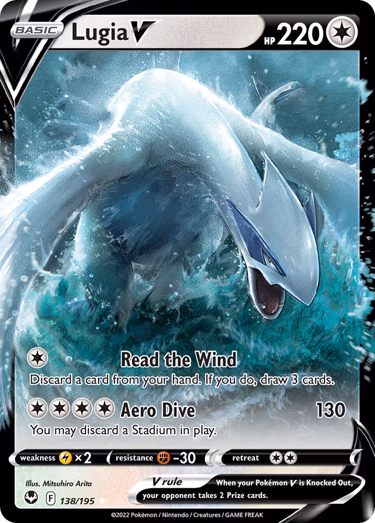 Lugia V 138/195 Pokemon card