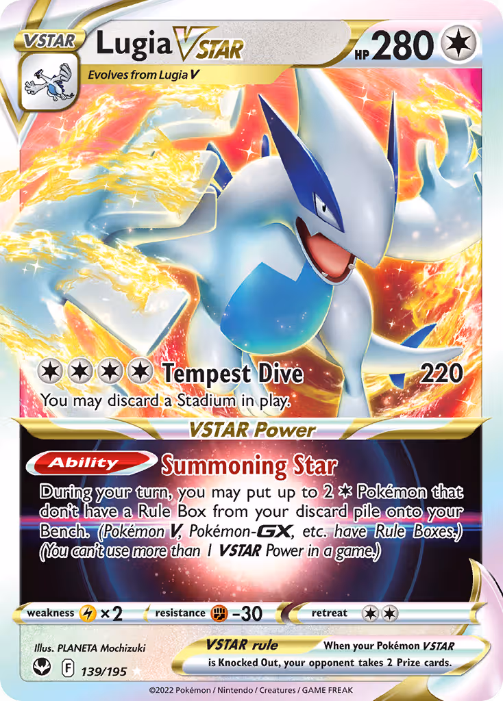 Lugia VSTAR 139/195 Pokemon card
