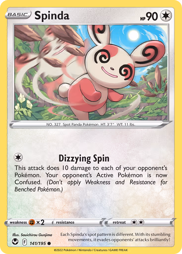 Spinda 141/195 Pokemon card