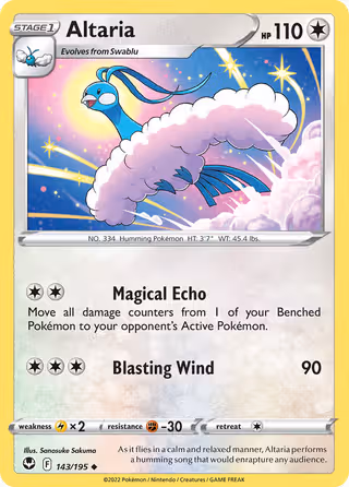 Altaria 143/195 Pokemon card