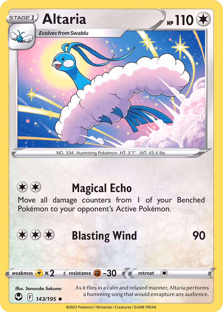 Altaria 143/195 Pokemon card