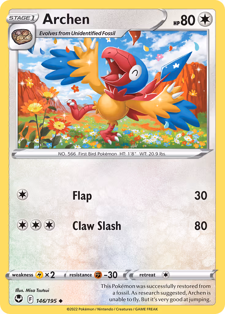Archen 146/195 Pokemon card