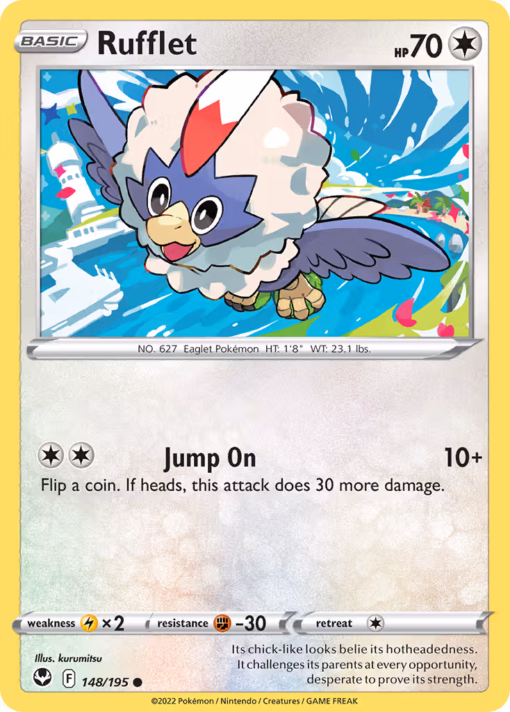 Rufflet 148/195 Pokemon card
